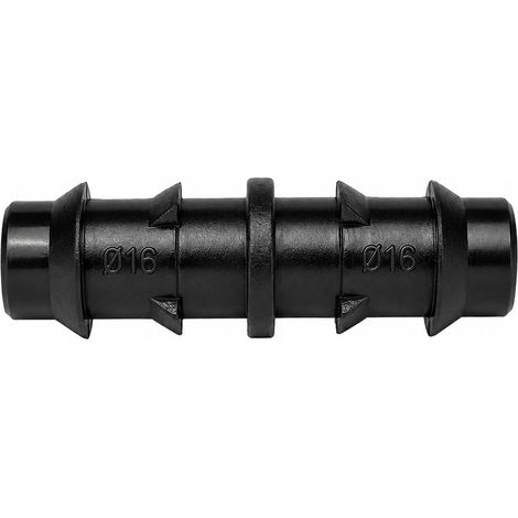 Enlace Simple Para Tuberias Goteo Dentado Tubos de Ø 16 mm. (Blosa 100 piezas) Riego Por Goteo, Microaspersión, Nebulización