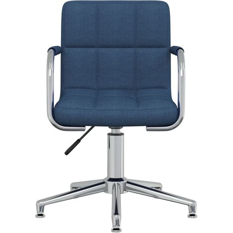 Maison Exclusive - Sedia da Ufficio Girevole Blu in Tessuto