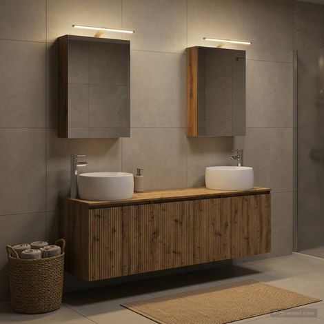 vidaXL Bathroom Cabinet Set 5 pcs Artisan Oak Engineered Wood (1/5)