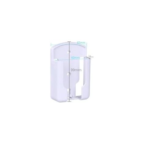 Lot de 2 Range Telecommande, Porte Telecommande TV, Support Telecommande Mural pour Climatiseur Universelle Boîtier de Rangement, Matériau Durable Blanc, Pâte Double Face Forte