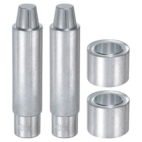 2 Ensembles d'Outil de Perforation de Trou d'Œillet en Acier 45 de 16mm pour Installer des Œillets Sur Tissu, Vêtements, Artisanat et Sacs (1/5)
