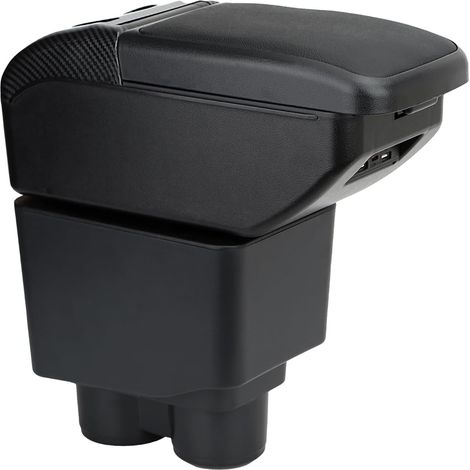 Accoudoir pour Ford Ka/Ka Plus Accoudoirs Central avec Compartiment de Rangement Noir
