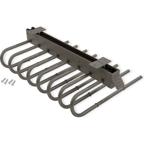 Emuca Pull-out Trouser Hanger Titanium Finish 498mm x 350mm