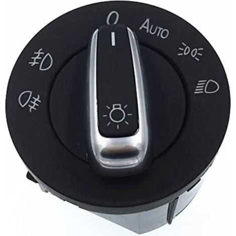 Interrupteur de phares chromé d'origine (OEM) 5ND 941 431 B pour VW Jetta, Golf MK5, MK6, Passat B6, 3C, Tiguan et Rabbit (1/5)