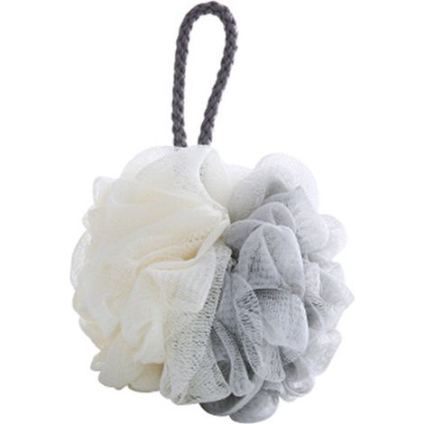 Esponja grande para baño y ducha de 40 g, bola de baño de malla suave con abundante espuma, verde claro (1/5)