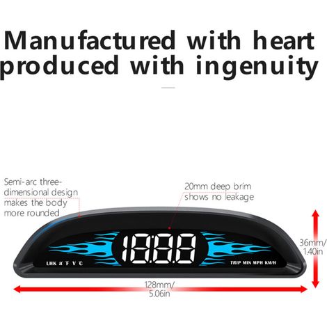 Jeffergarden Compteur de vitesse OBD neuf, affichage tête haute B2, détecteur de diagnostic multifonctions, conduite sûre-DOU