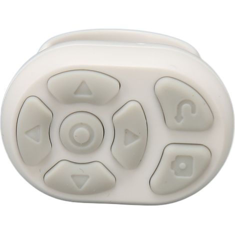 Télécommande sans fil à bague défilante pour tourner les pages - Compatible iPhone, iPad, Android - Blanc