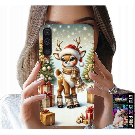 Custodia per Samsung Galaxy A70 - renne, motivi natalizi + vetro (1/5)