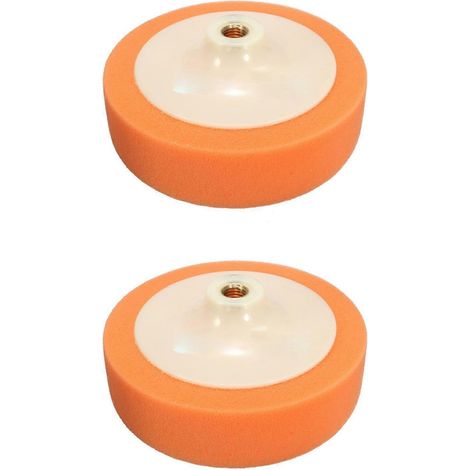2 Stück 150 mm Polierkopf-Schwammpad für M14-Gewinde, Farbe zufällig (1/4)