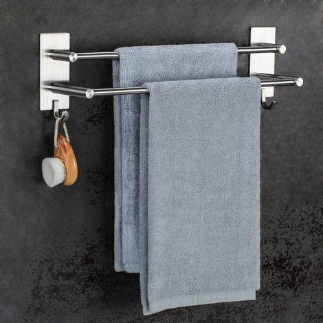 Handtuchhalter ohne Bohren Edelstahl Selbstklebend Plata 43.5CM (1/5)