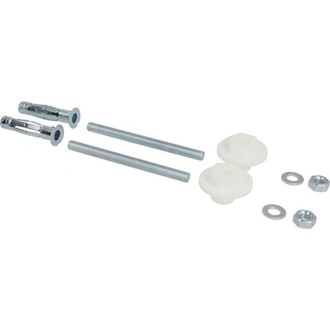 Set de fixation p. lavabo paroi creuse tige filetée 8 x 100 mm