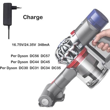 Chargeur pour Dyson Aspirateur DC45 DC35 DC34 DC30 DC31 DC44 DC56 DC57 Aspirateur sans Fil Adaptateur Câble Alimentation EUR Power (1/2)