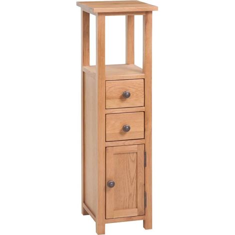 vidaXL Mueble de esquina de madera de roble maciza 26x26x94 cm (1/5)