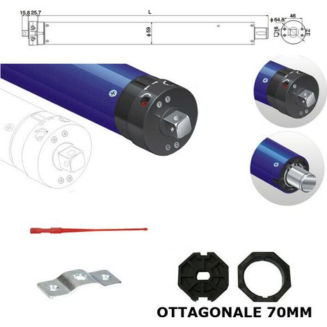 Motore Elettrico Avvolgibile Avvolgibili Per Tapparella Tapparelle 180 Kg 100 Nm
