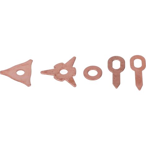 Ensemble de 25 anneaux de réparation de bosses triangulaires et ronds pour soudure de carrosserie (1/5)