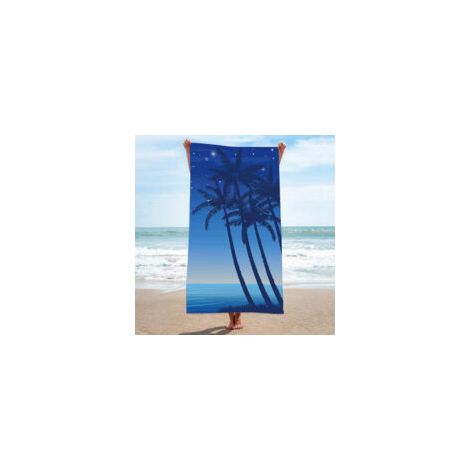 Strandtuch, ultrafeines und saugfähiges Strandtuch aus Fasern, bedrucktes Handtuch, Strandmatte - y-Crezuo