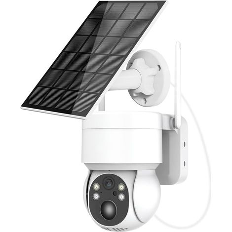 1080p WLAN-Solarkamera mit PIR-Bewegungserkennung, Farbnachtsicht, IP65 für eine zuverlässige Heimüberwachungskamera