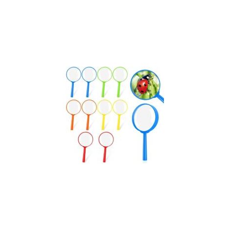 10 Mini lenti d'ingrandimento portatili per bambini, lenti d'ingrandimento in plastica colorata, lenti d'ingrandimento da detective per attività in classe, lavori di precisione, osservazione di insett