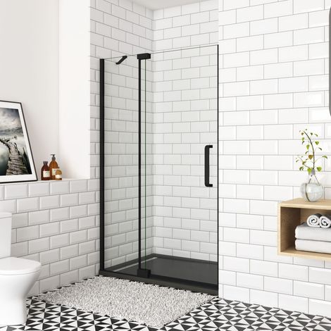 90°Falttür+Drehtür 100X195cm NANO Glas Eckeinstieg Duschabtrennung Duschtür Duschkabine (1/4)