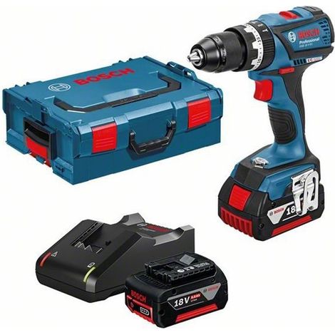 Bosch GSB 18V-EC Akku Drehschlagschrauber 2x 5.0Ah L-BOXX 0615990L3E"-"182806312