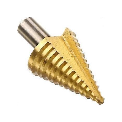 Foret étagé HSS 5-35 mm pour métaux, foret conique professionnel en titane avec étui pour bois, plastique et métal