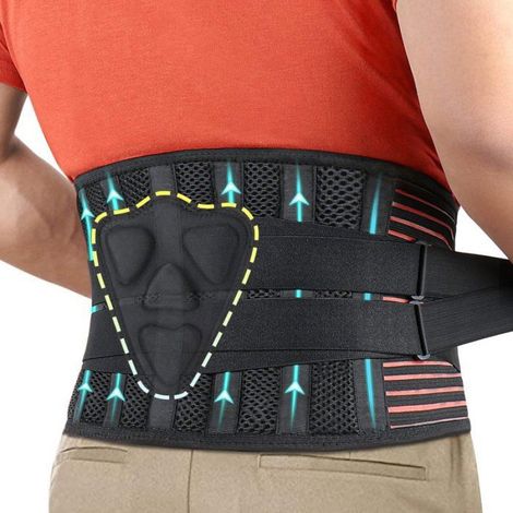 Ceinture lombaire pour douleurs lombaires homme/femme - Soutien et confort pour l'arthrite, les douleurs musculaires, la hernie, la (1/5)