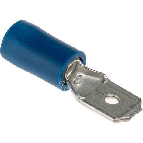 Cosse faston RS PRO, Isolé, Bleu