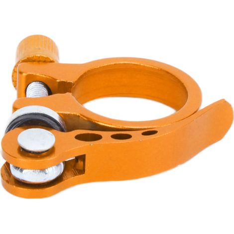 Schnellspann-Sattelklemme aus Aluminiumlegierung für Mountainbikes, 3 cm, gold