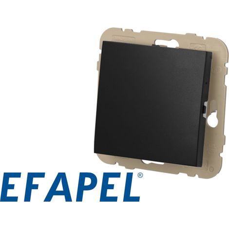 Obturateur noir mat Efapel Logus 90