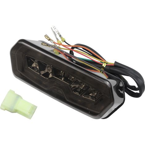 Motorcycle modification with LED brake lights, turn signals, taillights, 125cc taillights, high beams and brake lights. (1/2)