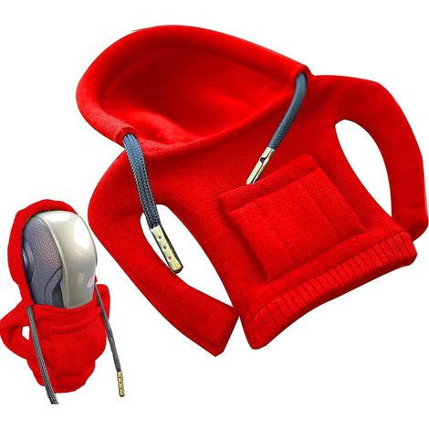 Capuche de Levier de Vitesse, Couverture de Bouton de Changement de Vitesse de Voiture, Couverture de Bouton de Vitesse Sweat-shirt Bricolage, Protection Universelle Levier Vitesse Bouton Automatique (1/5)