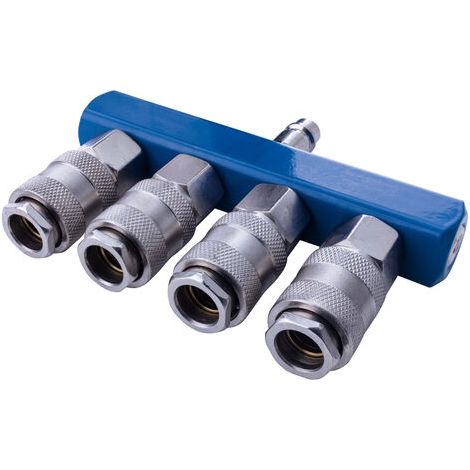 Scheppach Distributeur pneumatique à 4 voies - Pour tous types de compresseurs (1/2)