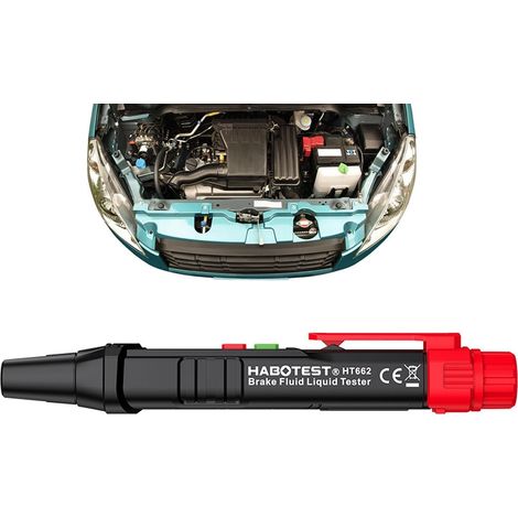 Stylo testeur liquide de freins, analyseur et testeur pour réfrigérant moteur, analyseur d'humidité pour huile de frein, pour voitures, motos, garage domestique, activités de course et (1/5)