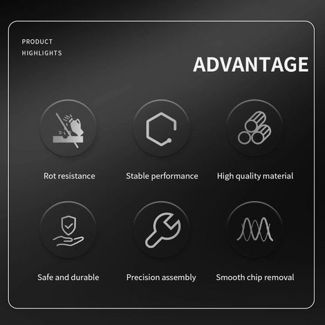 Outils de tour à métaux barre d'alésage, outil de tournage indexable, ensemble de 4 supports avec 10 inserts en carbure et clés pour rainurer le filetage et la coupe. (1/5)
