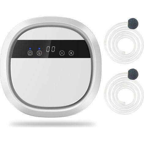 Generatore di ozono portatile, dispositivo multifunzionale con timer per aria, acqua, cibo, casa, ufficio e auto (bianco) (1/5)