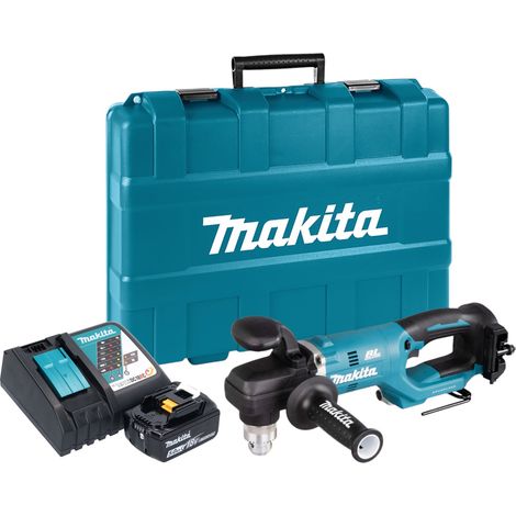 Makita DDA 450 RT1K Trapano angolare a batteria 18 V 70 Nm brushless + 1x batteria 5,0 Ah + caricabatterie + valigetta