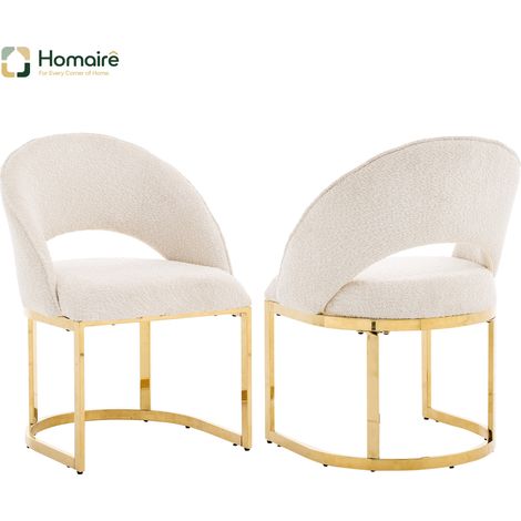 Mehrfarbige Metall Esszimmerstuhl en Rattan 59 x 56 x 80 cm HOMAIRE (1/5)