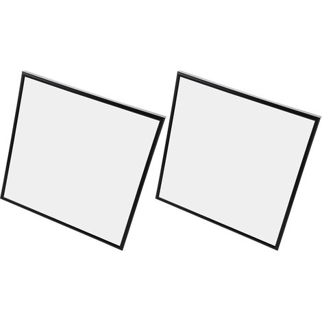 Lot de 2 Cadres Muraux Noirs 317 X 317 CM pour Disques Vinyles 12 Pouces Support Mural Robuste et Gain de Place Cadre pour Pochettes d'Albums Compatible Disques Vinyles (1/3)