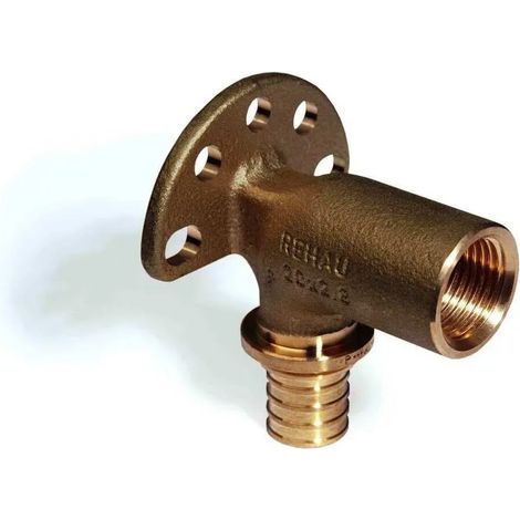 REHAU Gomito a parete RAUTITAN RX+ 20 - Rp 1/2 - 70 per installazione a parete, 14564201001