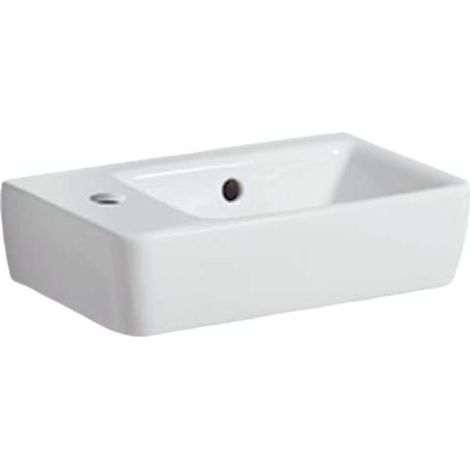 Geberit Selnova - Lavabo 40x25 cm, con 1 orificio para grifo a la izquierda, con rebosadero, blanco 501.518.00.7 (1/2)