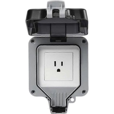 Prise étanche IP66 universelle (prise américaine) pour charge extérieure et industrielle (3 broches). (1/5)