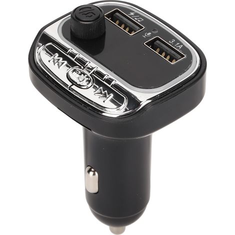 Émetteur FM Bluetooth Voiture avec Charge Rapide QC3.0 et Affichage Numérique, Lecteur MP3 USB (1/5)