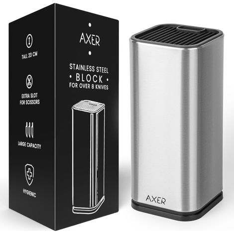 Bloc Couteaux Cuisine Vide Inox - Rangement Couteaux Cuisine (1/5)