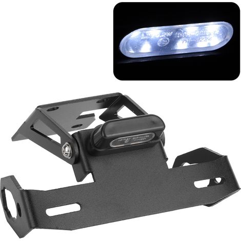 Support Plaque d'Immatriculation Kit Arrière LED pour Kawasaki Z650 Ninja 650 2017-2018 Rétroviseur Suppression Garde-Boue (1/5)