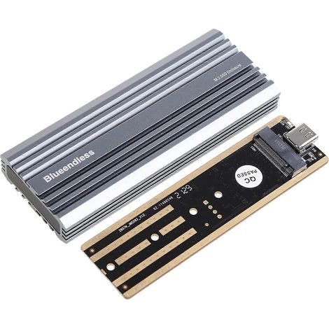 Blueendless Festplattengehäuse USB 3.1 Typ C 10 Gbit/s High Speed 2 TB Festplattenbox 5 V