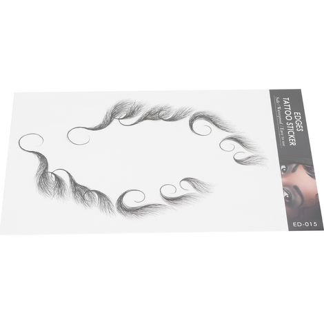 Autocollant frontal capillaire imperméable pour femmes, tatouage cheveux naturel, sticker ED-15 (1/5)