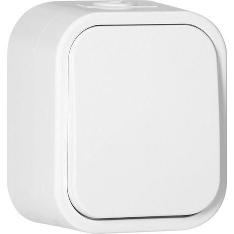 Bouton Sonnette Filaire Exterieur Etanche IP54 Interrupteur Mural pour Commande Carillon Filaire (blanc) (1/5)