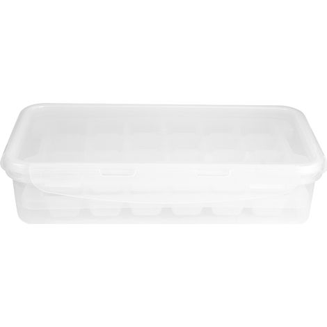 Moule à glaçons 36 alvéoles avec boîte et couvercle, bac à glaçons pour machine à glaçons domestique, accessoire de cuisine DIY. (1/5)
