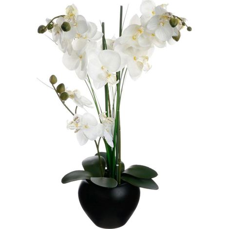 Atmosphera Orchidea artificiale bianca 38 cm