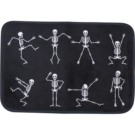 Halloween-Teppich mit Totenkopfmuster (40×60cm) (1/4)